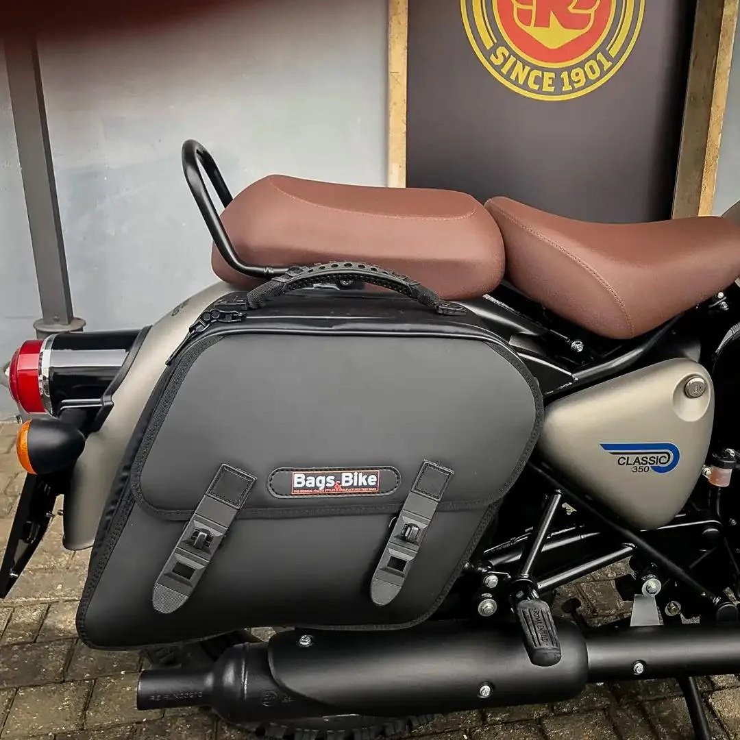 Panniers for Royal Enfield Classic 350, pair of EXCLUSIVE side bags - Image 2