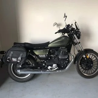 Panniers for Moto Guzzi Roamer, pair of EXPLORER in Black side bags