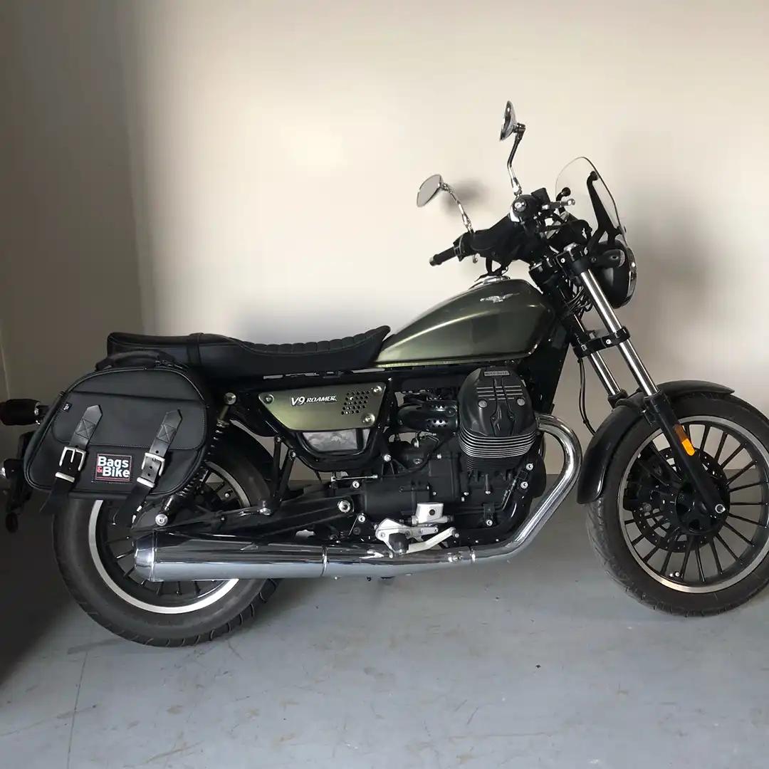 Panniers for Moto Guzzi Roamer, pair of EXPLORER in Black side bags