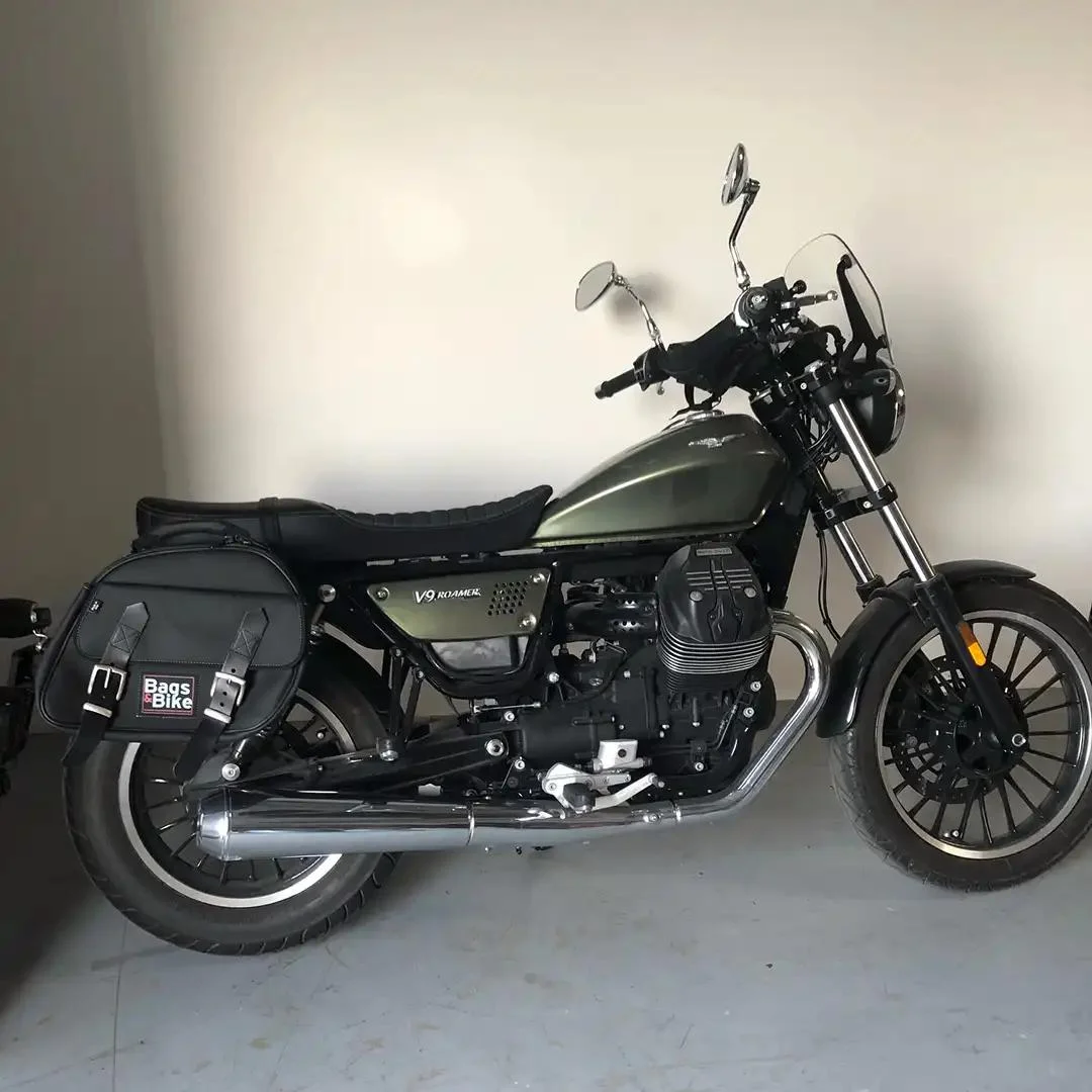 Panniers for Moto Guzzi Roamer, pair of EXPLORER in Black side bags - Image 4