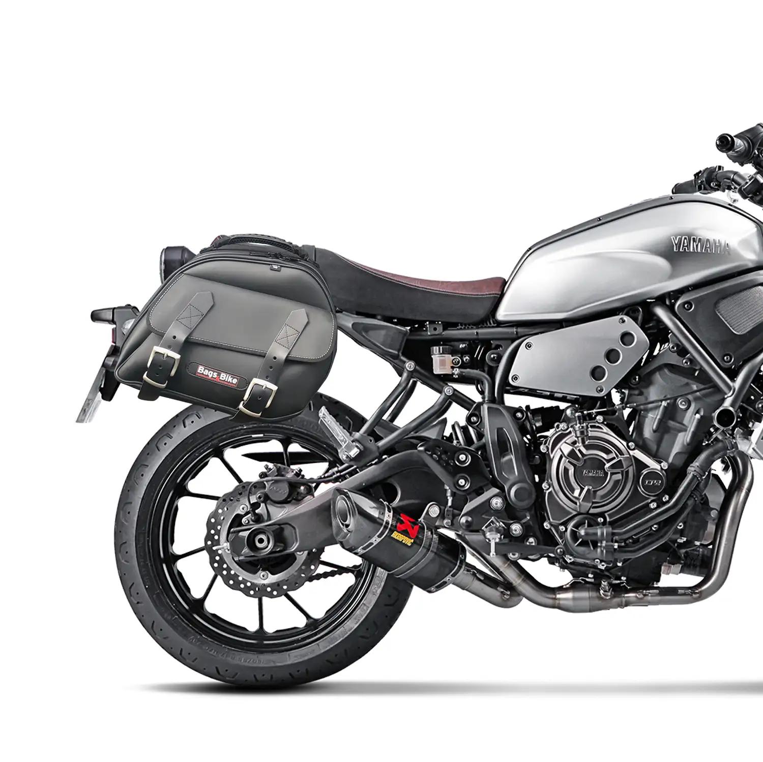 Borse laterali per Yamaha XSR 700, coppia di borse EXPLORER in Nera - immagine 3