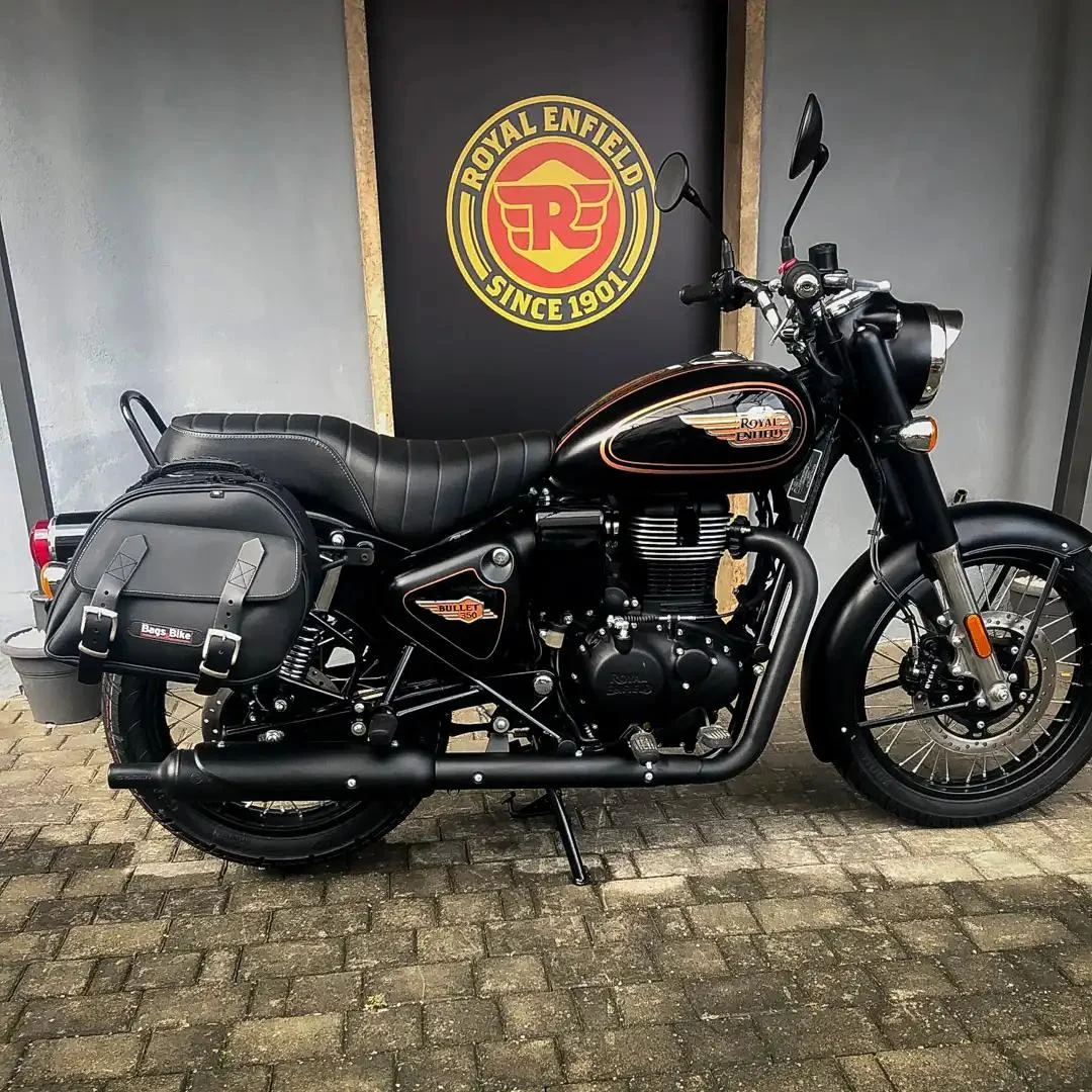 Borse laterali per Royal Enfield Classic 350, coppia di borse EXPLORER in Nera