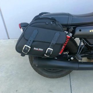 Panniers for Moto Guzzi V7 III, pair of EXPLORER in Black side bags