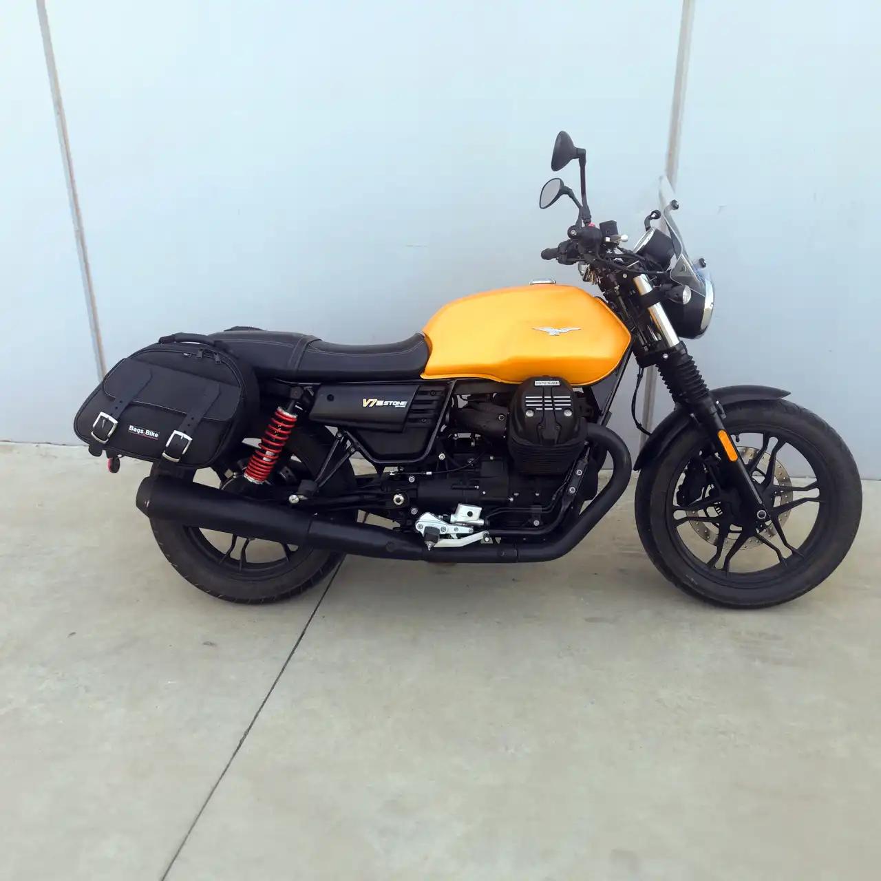Panniers for Moto Guzzi V7 III, pair of EXPLORER in Black side bags - Image 2