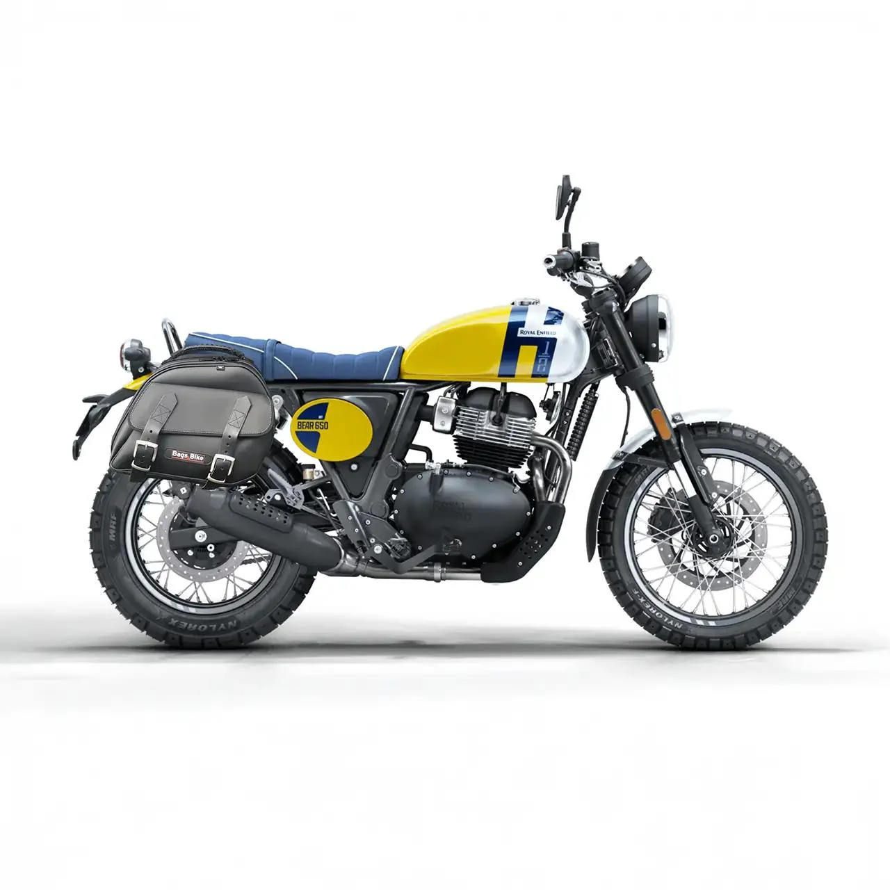 Borse laterali per Royal Enfield Bear 650, coppia di borse EXPLORER in Nera - immagine 2