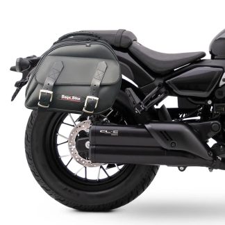 Panniers for Cfmoto CL450 C, pair of EXPLORER in Black side bags