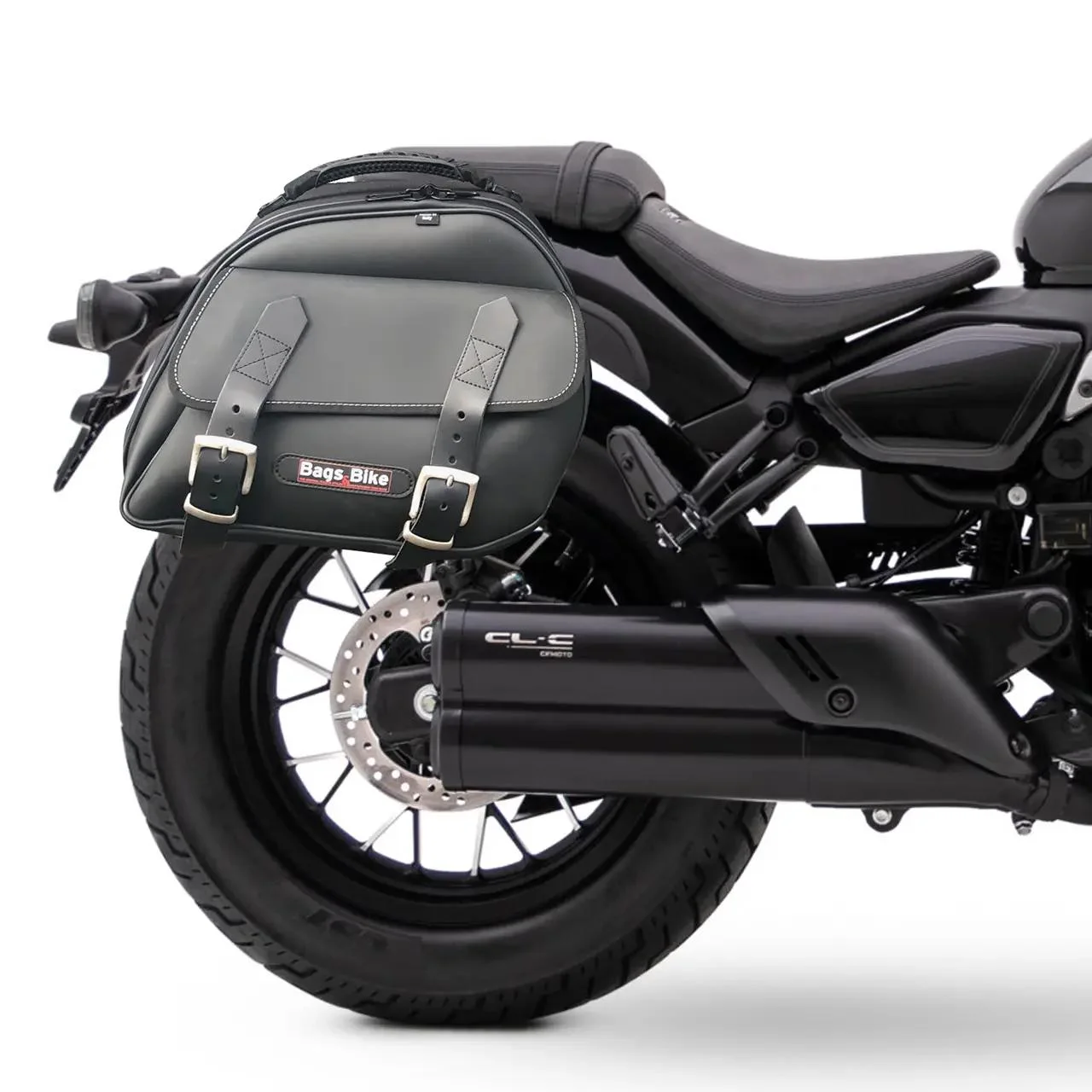 Panniers for Cfmoto CL450 C, pair of EXPLORER in Black side bags - Image 2