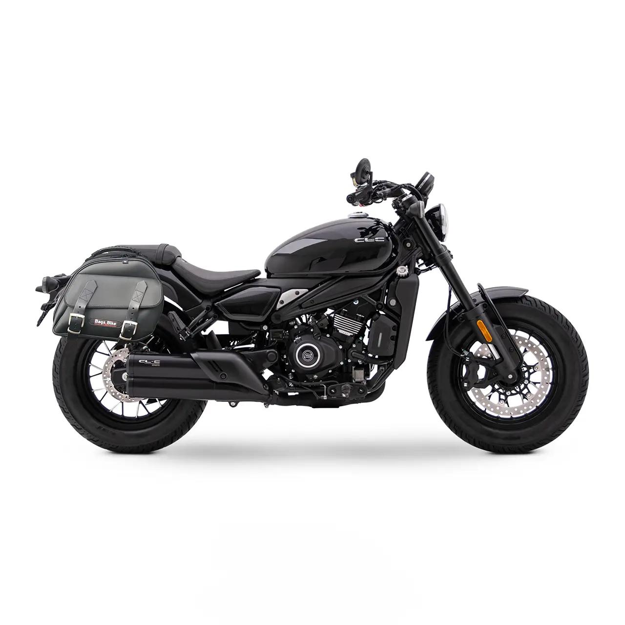 Panniers for Cfmoto CL450 C, pair of EXPLORER in Black side bags - Image 3