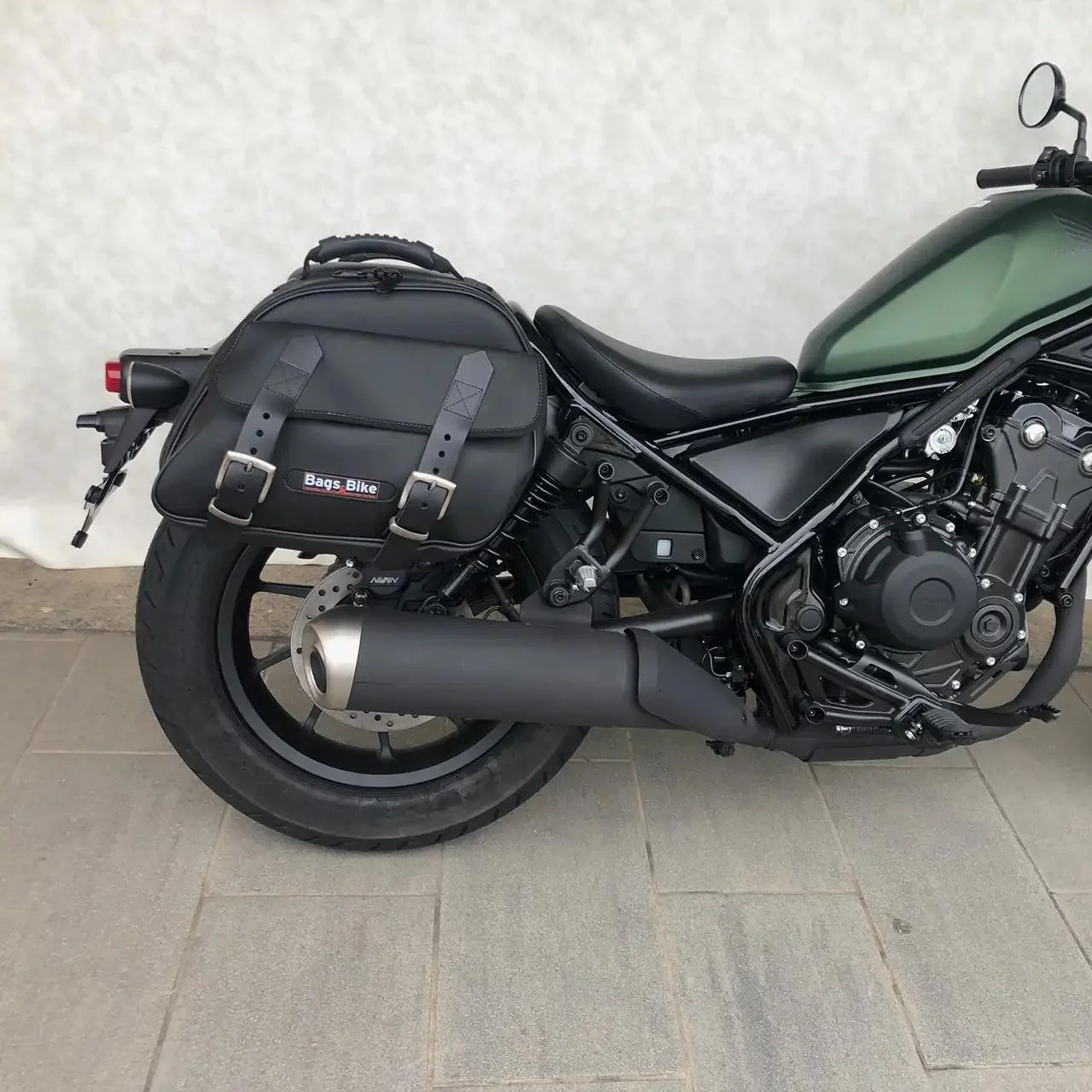 Panniers for Honda Rebel 500, pair of EXPLORER in Black side bags