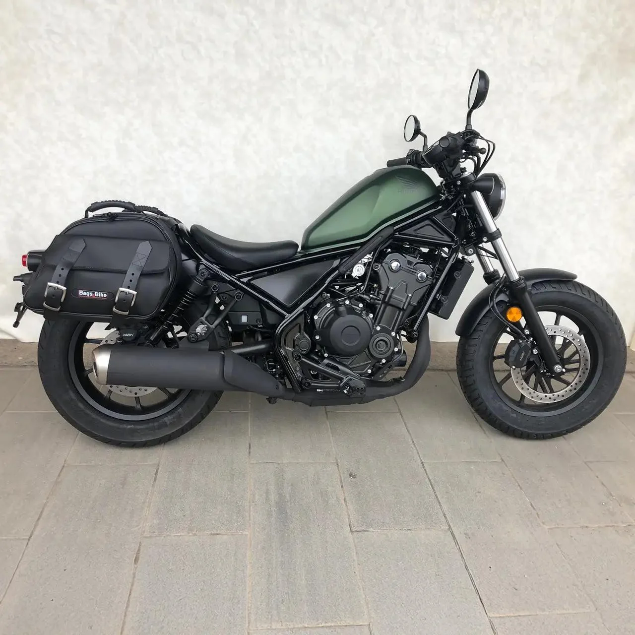 Panniers for Honda Rebel 500, pair of EXPLORER in Black side bags - Image 4