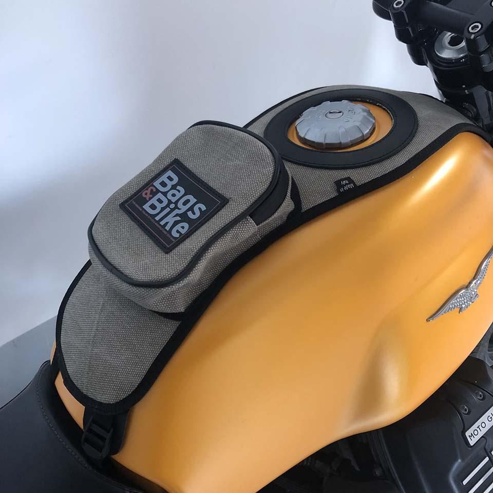 Tank bag Bags&Bike in Gray, for Moto Guzzi V7 850 2021-25 - Image 4
