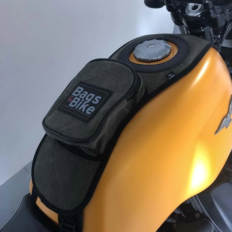 Borsa serbatoio Bags&Bike in Verde, per Moto Guzzi V7 Special 2021/24 - immagine 3