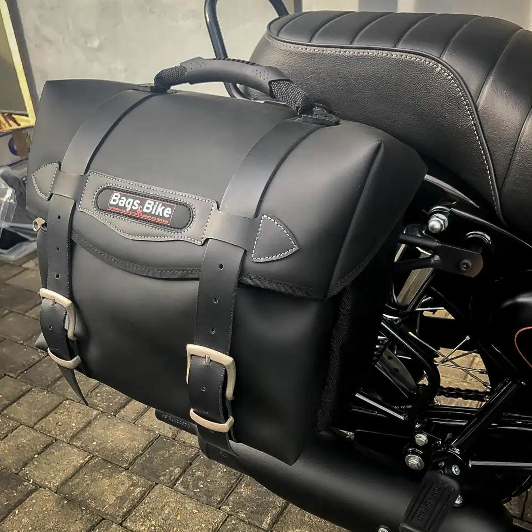 Panniers for Royal Enfield Bullet 350, pair of MATRIX side bags - Image 2