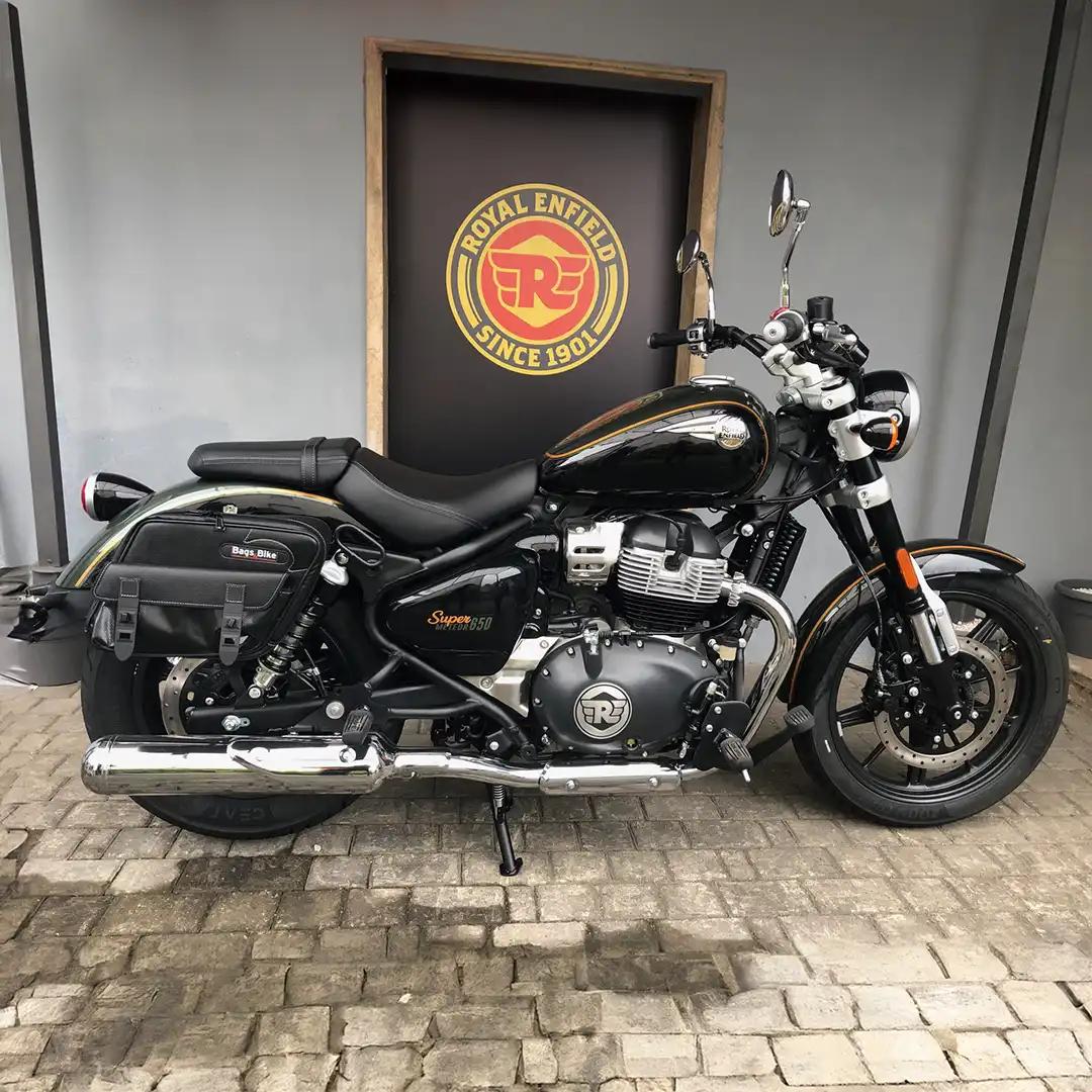 Panniers for Royal Enfield Super Meteor 650, pair of PERFECT side bags