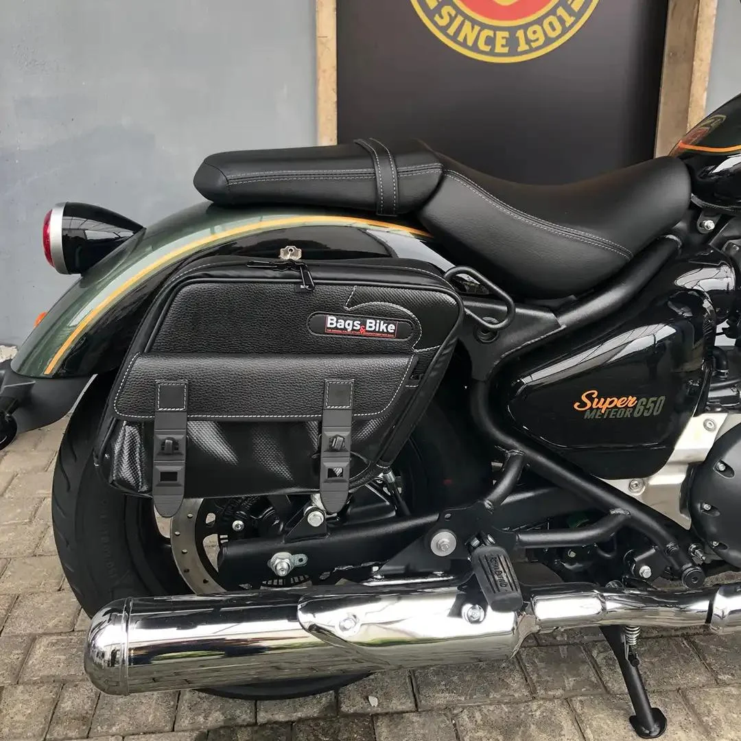 Borse laterali per Royal Enfield Super Meteor 650, coppia di borse PERFECT - immagine 2