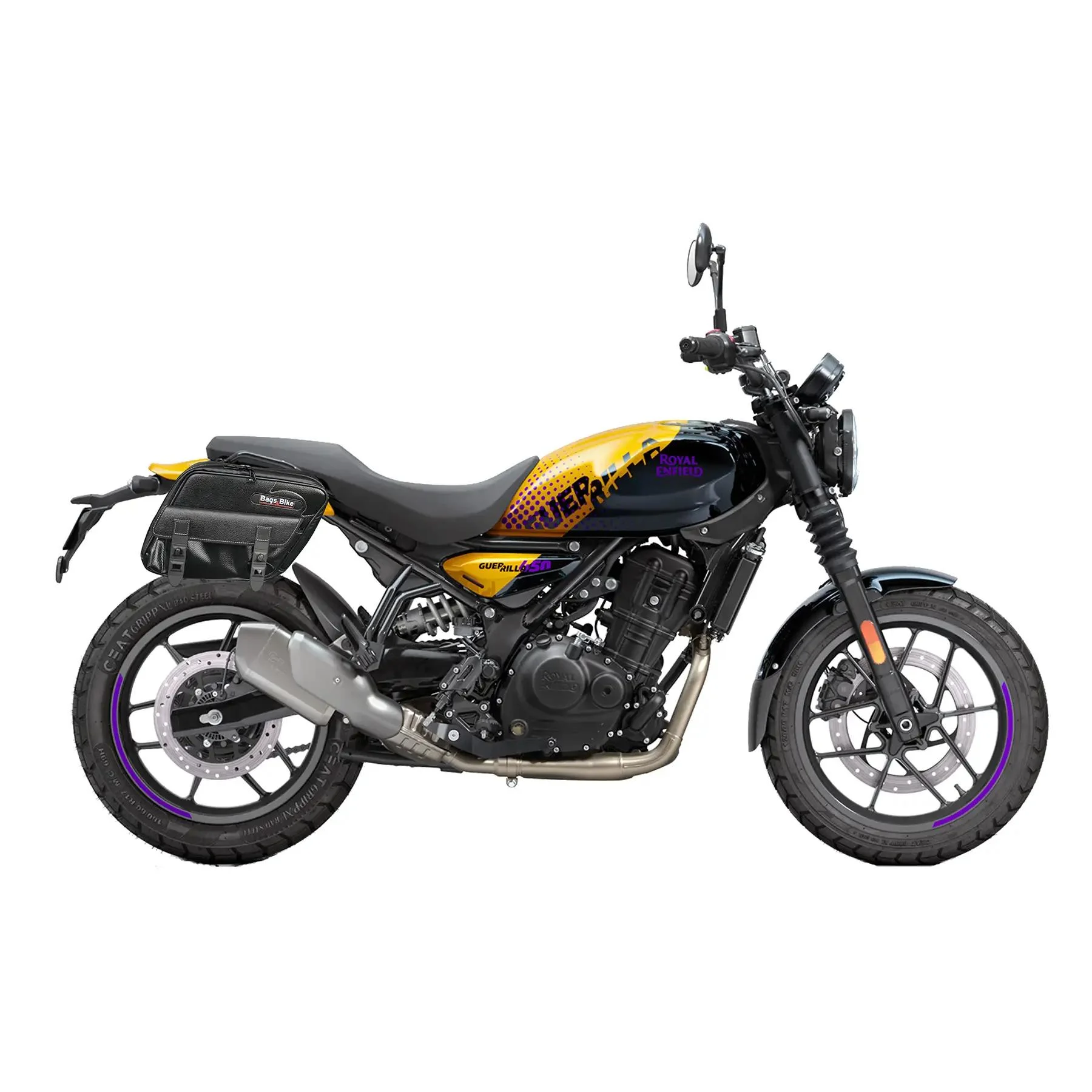 Panniers for Royal Enfield Guerrilla, pair of PERFECT side bags - Image 2