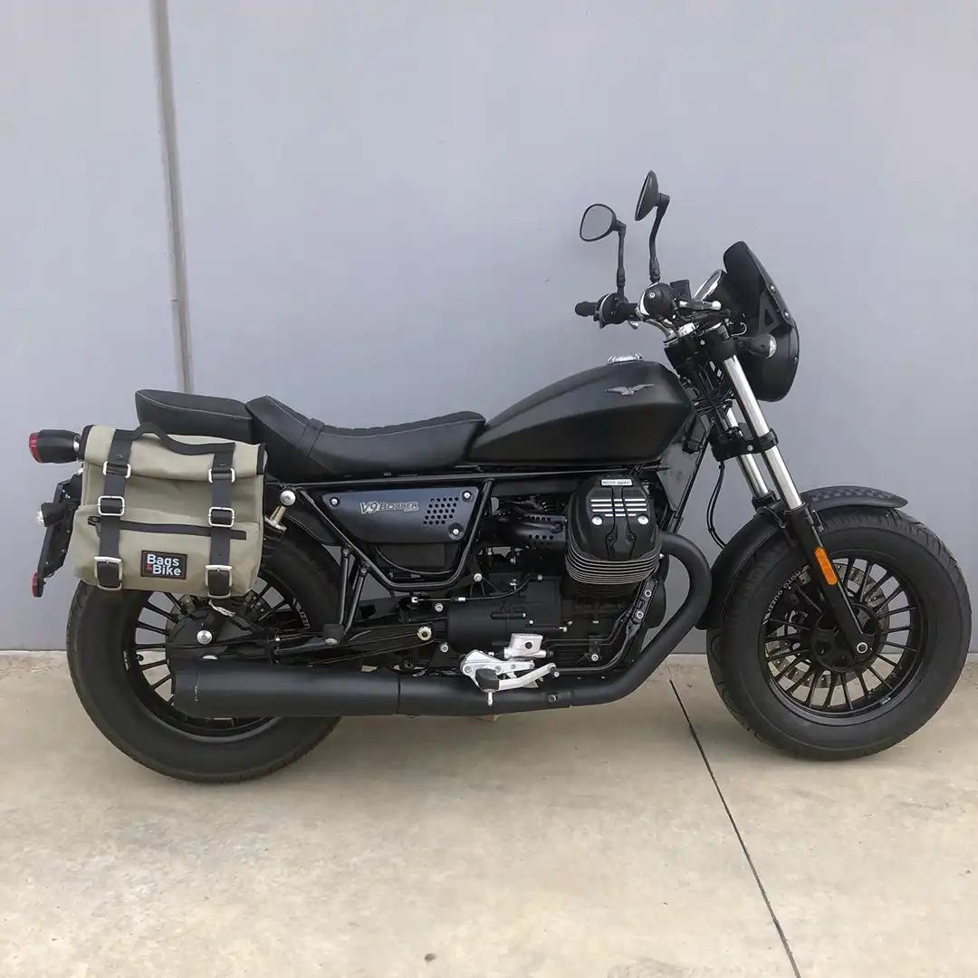 Panniers for Moto Guzzi Bobber, pair of SAHARA in Gray side bags