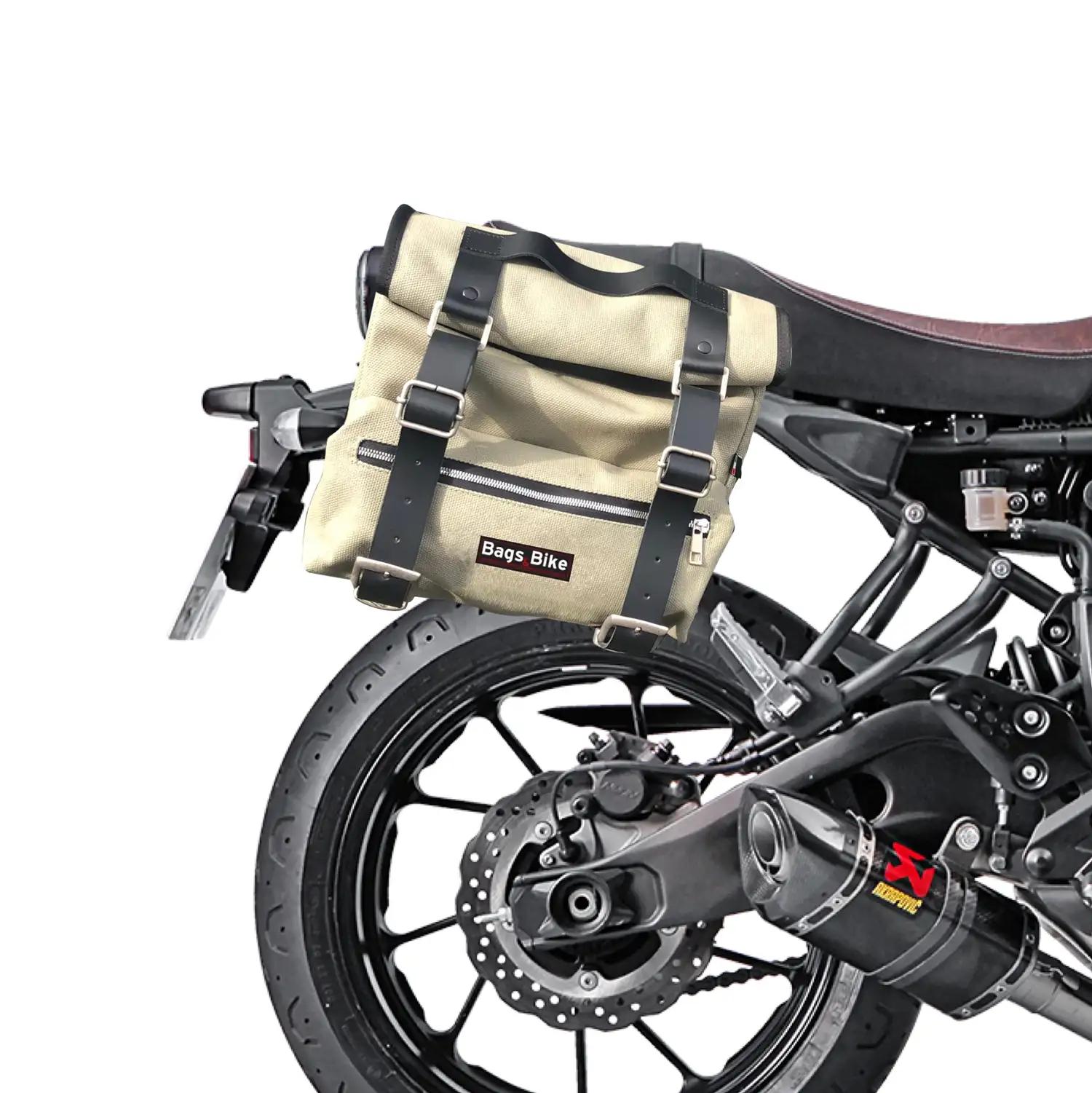 Panniers for Yamaha XSR 700, pair of SAHARA in Gray side bags
