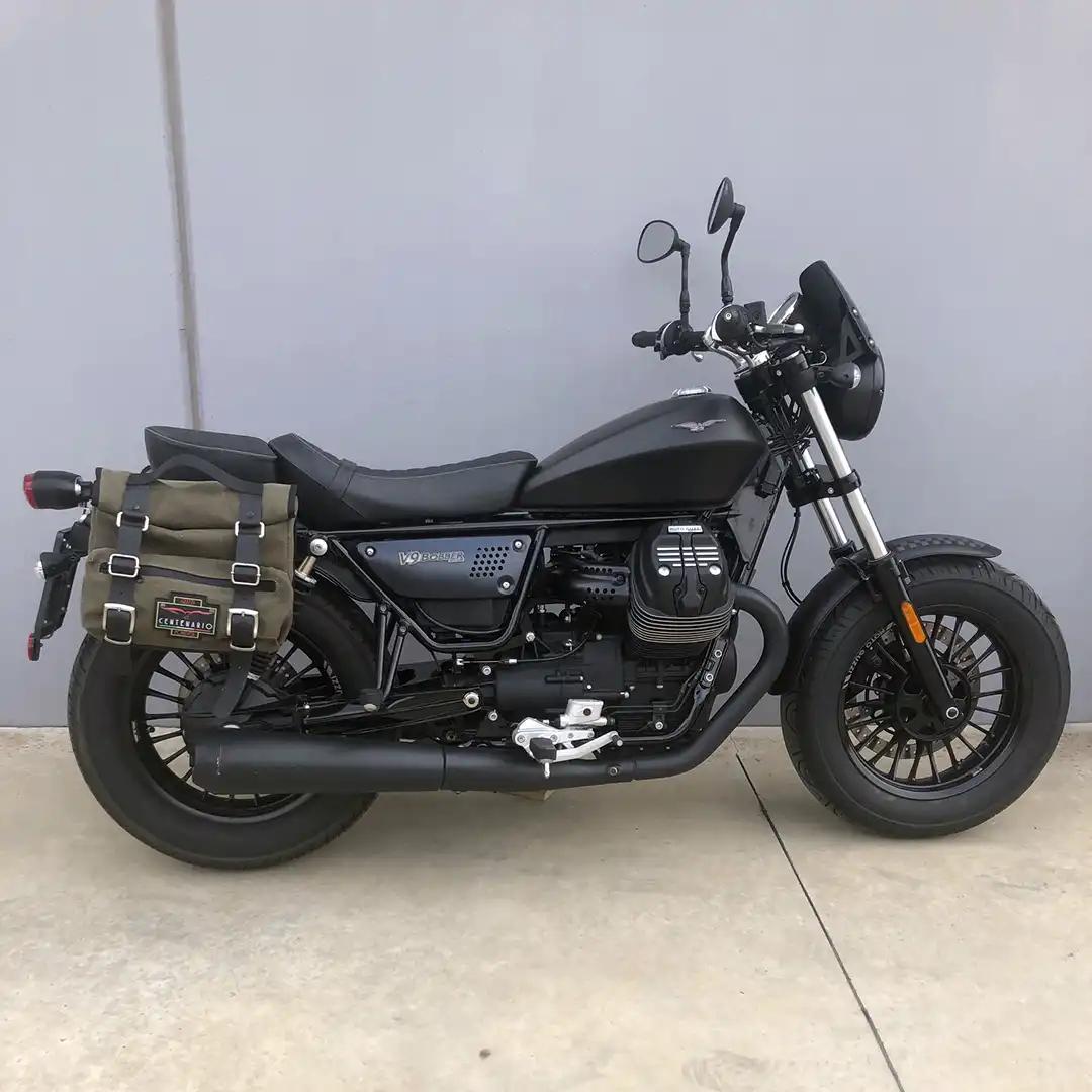 Borse laterali per Moto Guzzi Bobber, coppia di borse SAHARA CENTENARIO in Verde