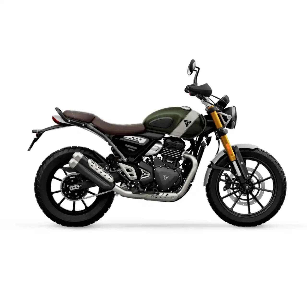 Borse laterali per Triumph Speed - Scrambler 400, coppia di borse SAHARA in Verde - immagine 2