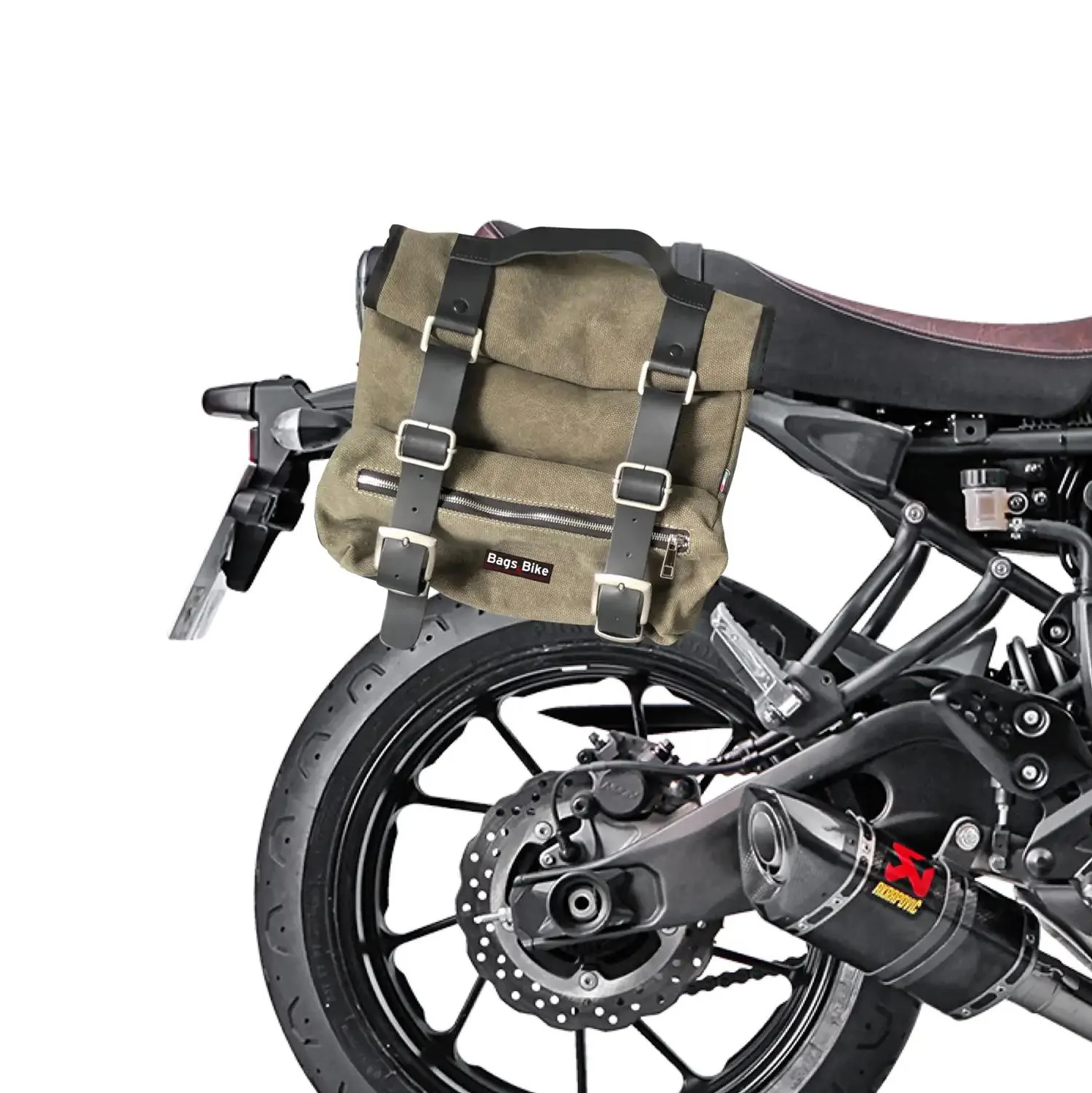 Panniers for Yamaha XSR 700, pair of SAHARA in Green side bags