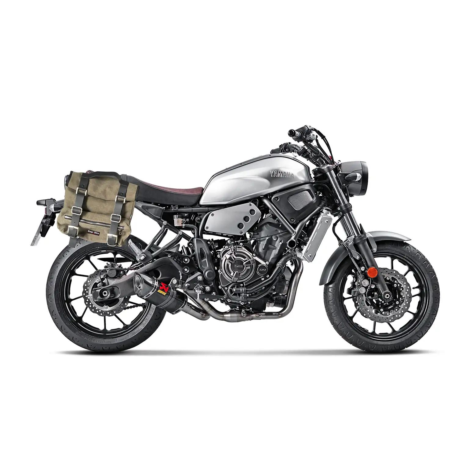 Panniers for Yamaha XSR 700, pair of SAHARA in Green side bags - Image 2