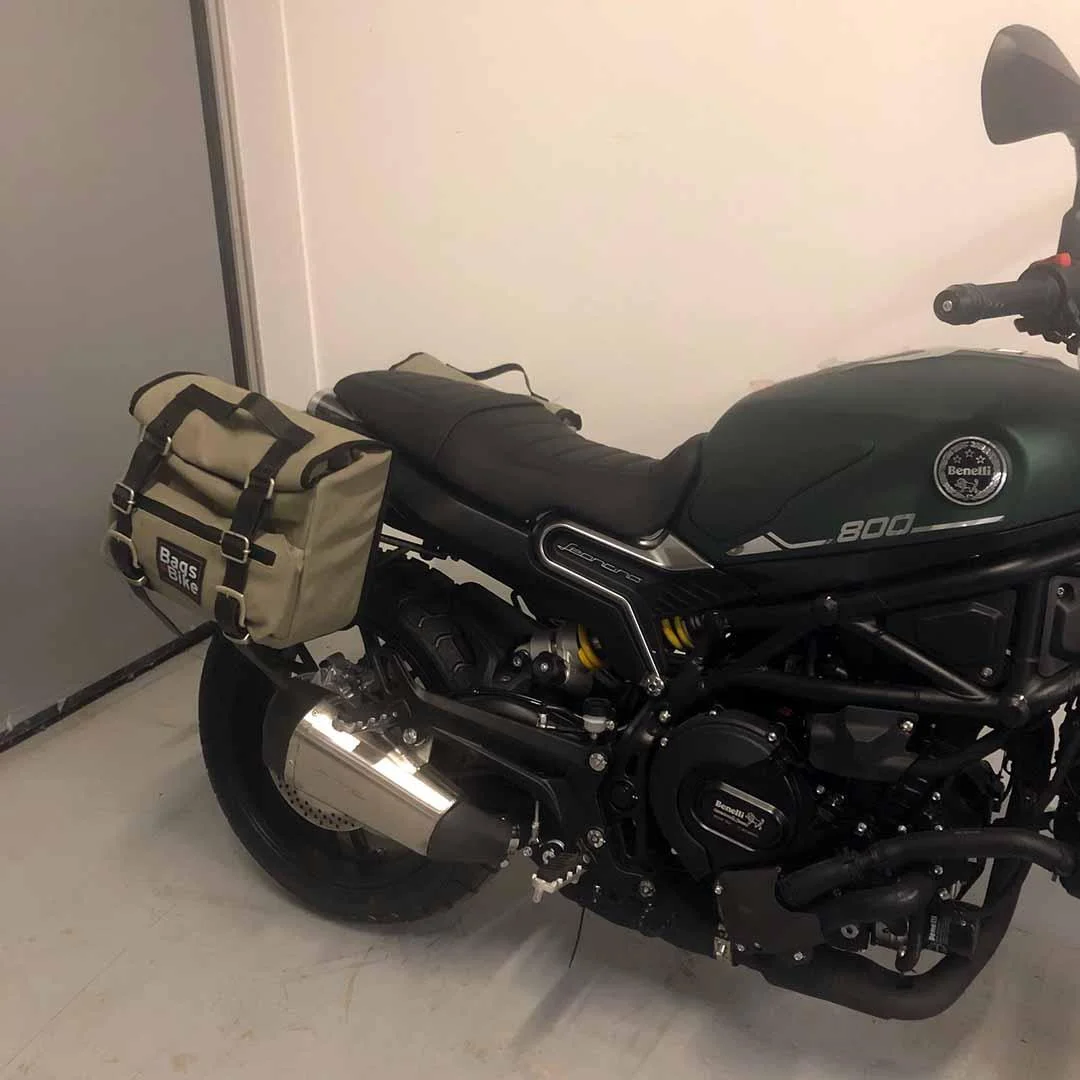 Borse laterali per Benelli Leoncino 800, coppia di borse SAHARA in Grigio - immagine 2