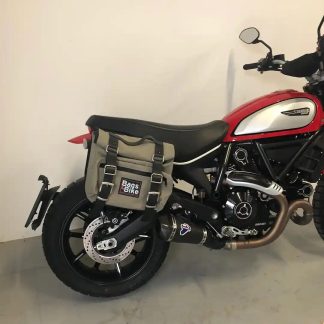 Panniers for Ducati Scrambler 2019/2022, pair of SAHARA in Gray side bags
