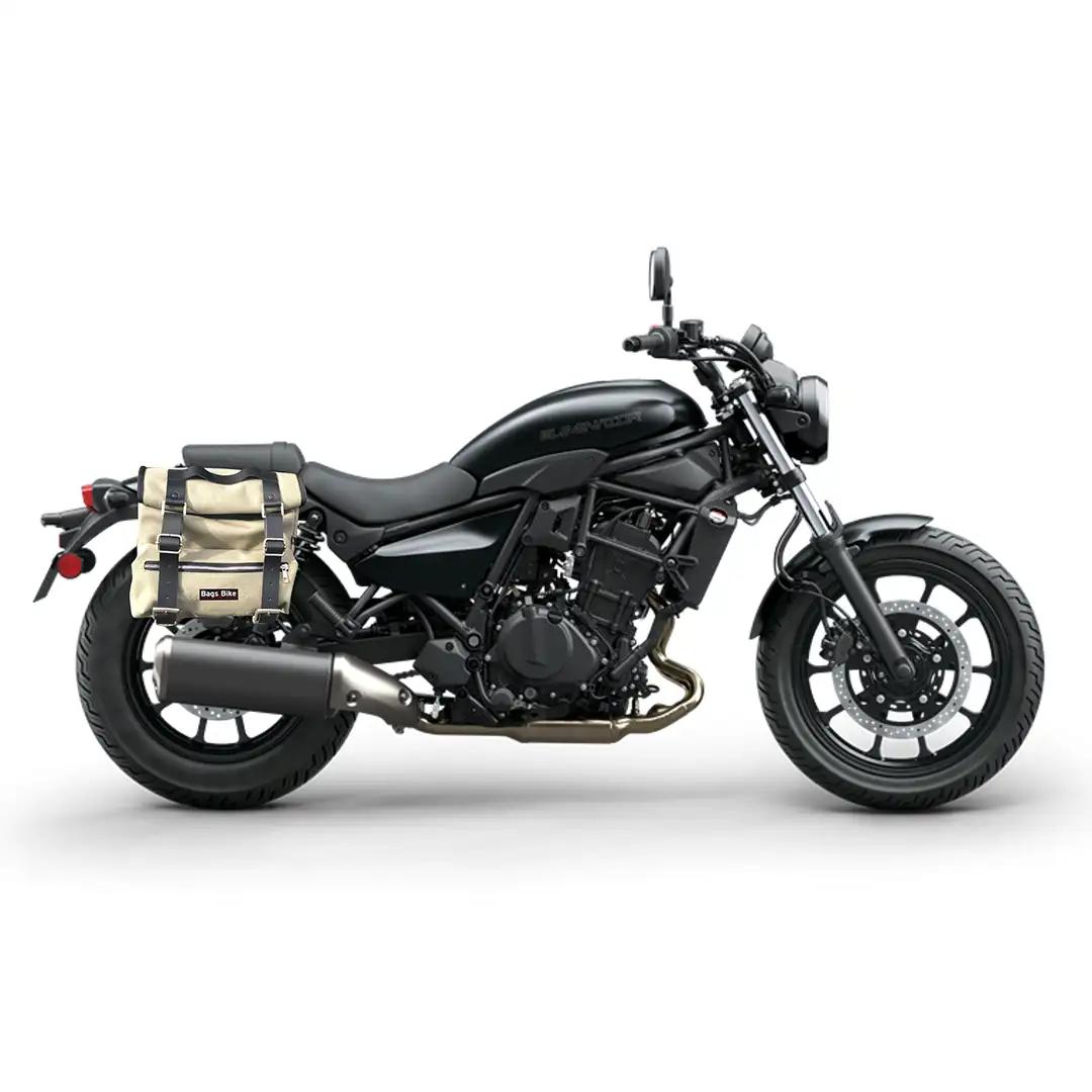 Panniers for Kawasaki Eliminator, pair of SAHARA in Gray side bags - Image 2