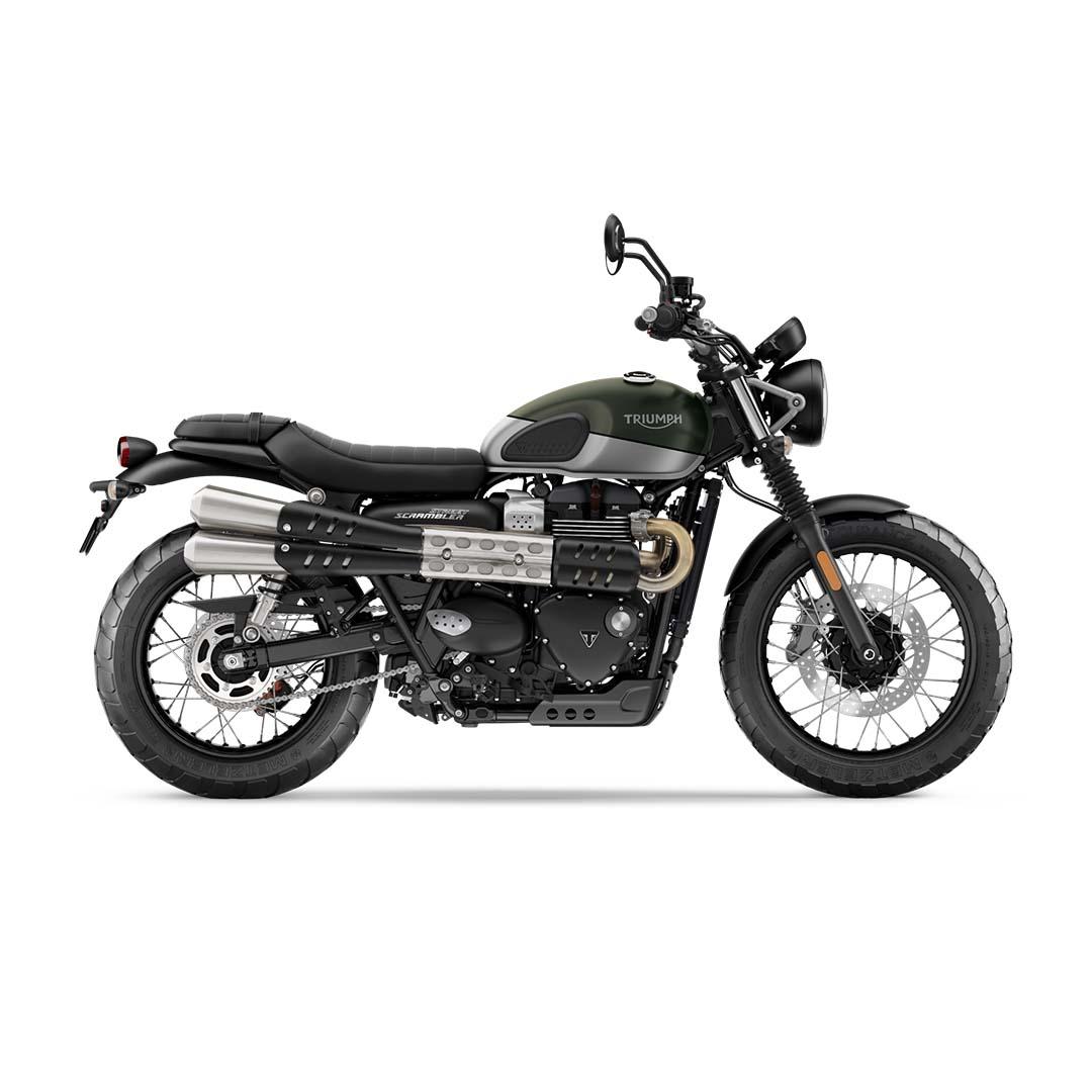 Borsa laterale per Triumph Street Scrambler 900, borsa singola SAHARA in Grigia - immagine 2