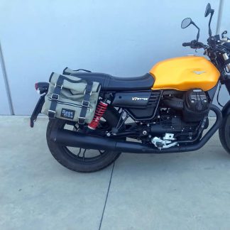 Panniers for Moto Guzzi V7 III, pair of SAHARA in Gray side bags