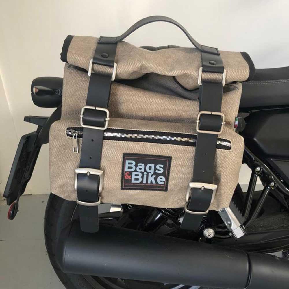 Panniers for Moto Guzzi V7 850 2021-25, pair of SAHARA in Gray side bags - Image 5