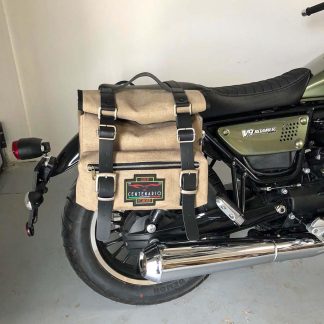 Panniers for Moto Guzzi Roamer, pair of SAHARA in Gray side bags