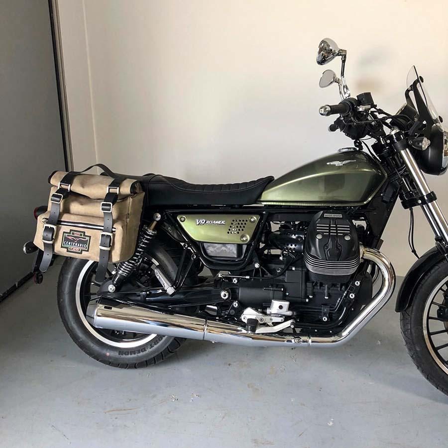 Panniers for Moto Guzzi Roamer, pair of SAHARA in Gray side bags - Image 2