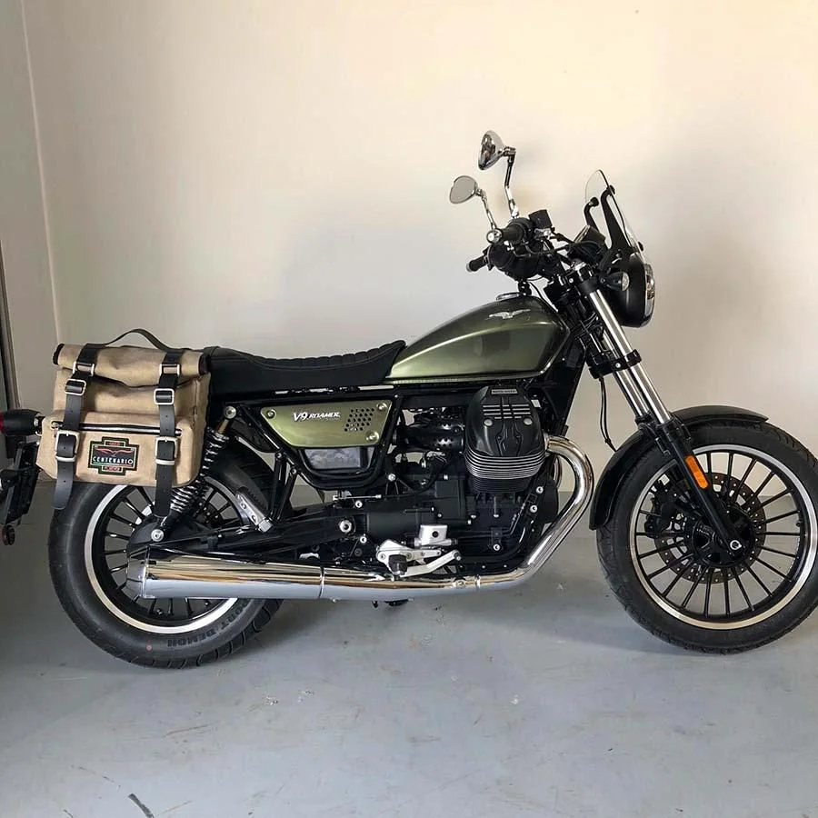 Panniers for Moto Guzzi Roamer, pair of SAHARA in Gray side bags - Image 4