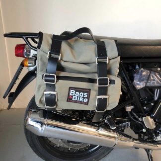 Panniers for Royal Enfield Interceptor Continental, pair of SAHARA in Gray side bags