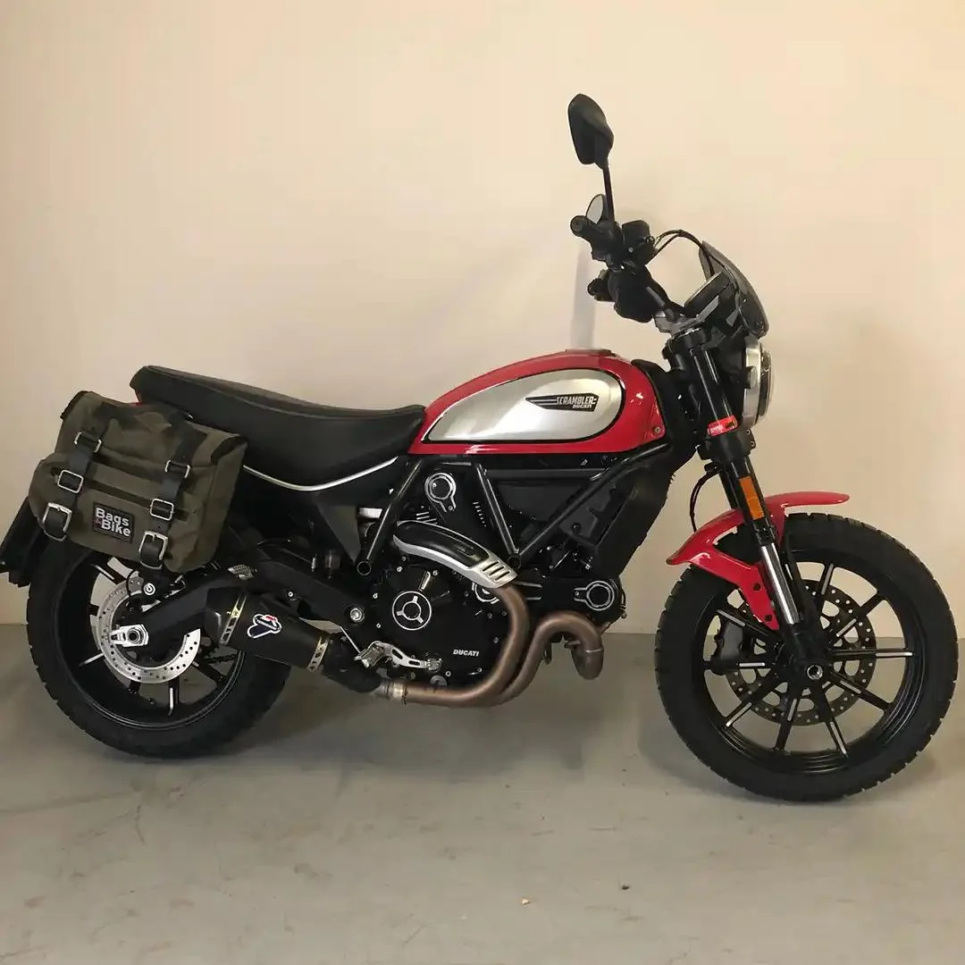 Panniers for Ducati Scrambler 2019/2022, pair of SAHARA in Green side bags - Image 2
