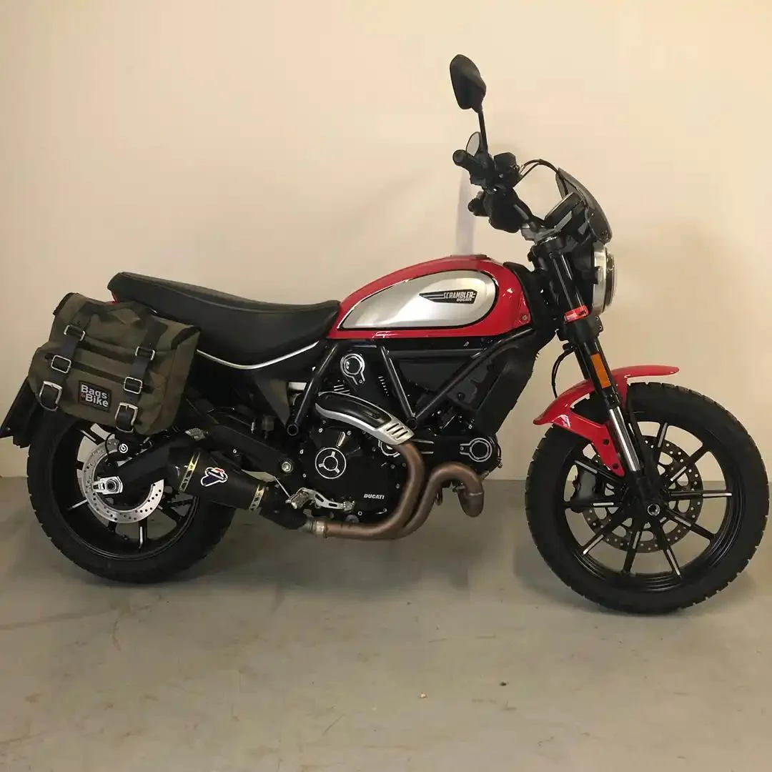 Panniers for Ducati Scrambler 2019/2022, pair of SAHARA in Green side bags - Image 3