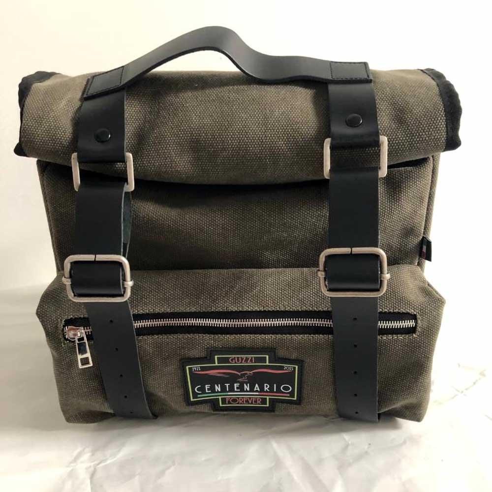 Panniers for Moto Guzzi V7 850 2021-25, pair of SAHARA CENTENARIO in Green side bags - Image 4