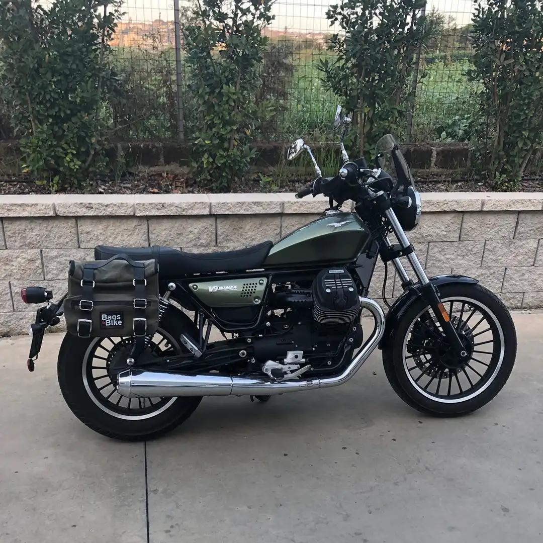 Panniers for Moto Guzzi Roamer, pair of SAHARA in Green side bags