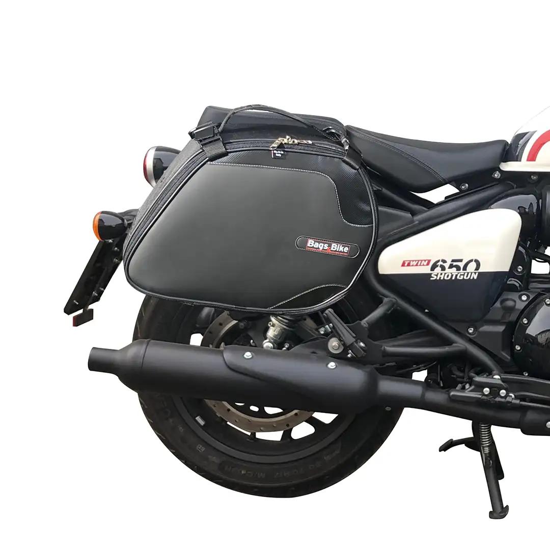 Panniers for Royal Enfield Shotgun, pair of SCRAMBLER side bags - Image 2