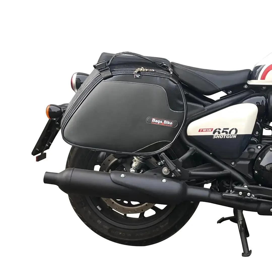Borse laterali per Royal Enfield Shotgun, coppia di borse SCRAMBLER - immagine 2
