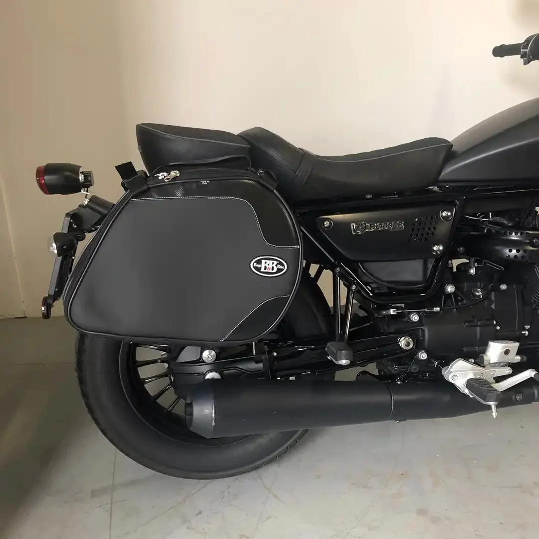 Borse laterali per Moto Guzzi Bobber, coppia di borse SCRAMBLER - immagine 4