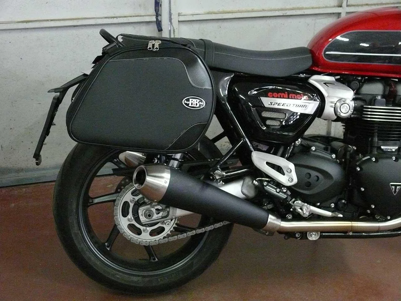 Panniers for Triumph Speed Twin, pair of SCRAMBLER side bags