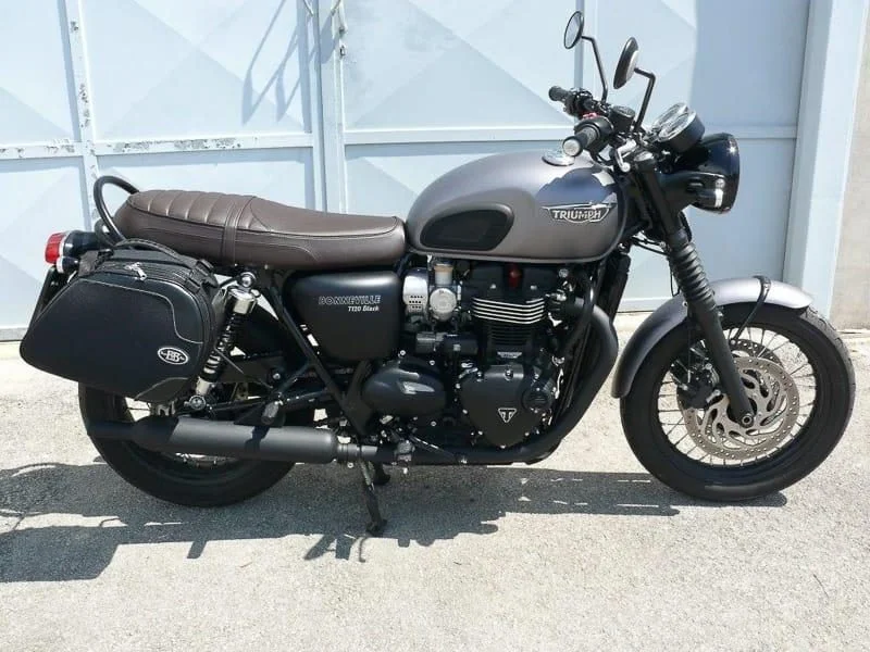 Borse laterali per Triumph T120 2016, coppia di borse SCRAMBLER - immagine 5