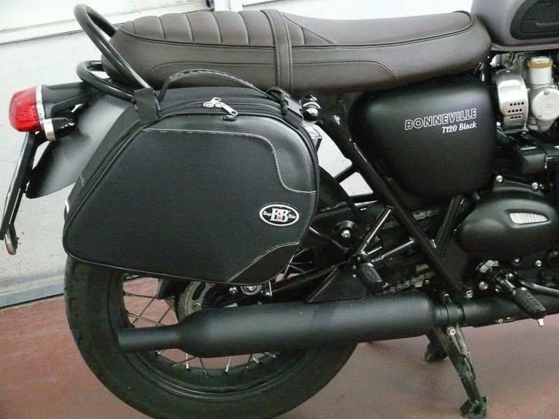 Borse laterali per Triumph T120 2016, coppia di borse SCRAMBLER - immagine 6