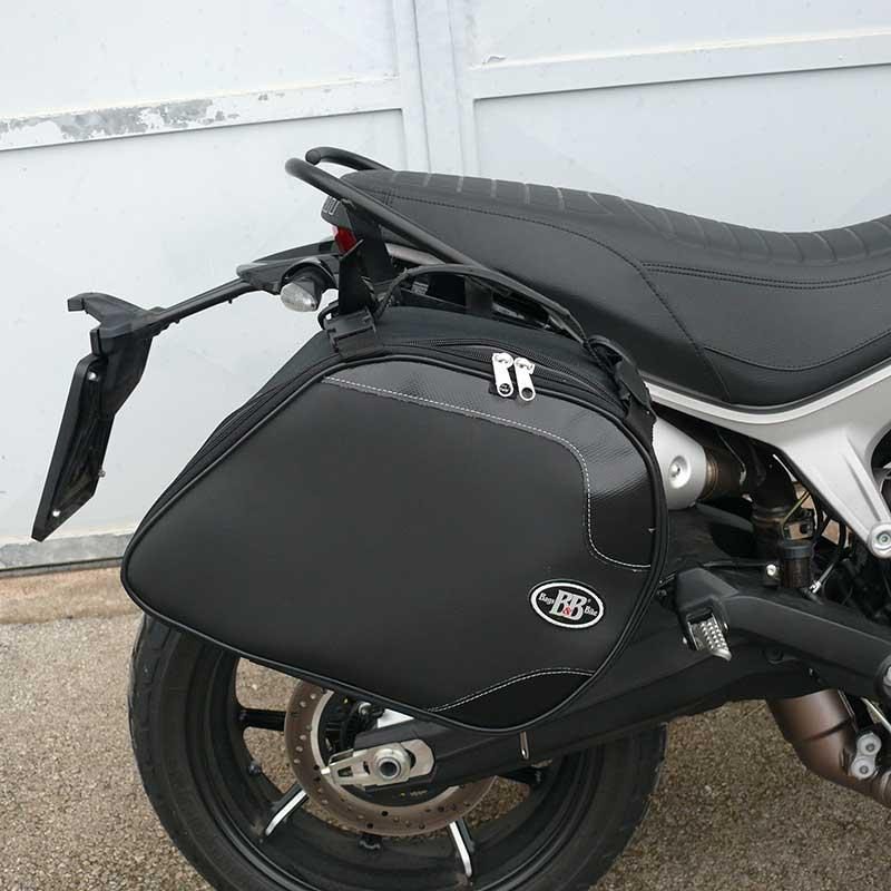 Panniers for Ducati Scrambler 1100, pair of SCRAMBLER side bags
