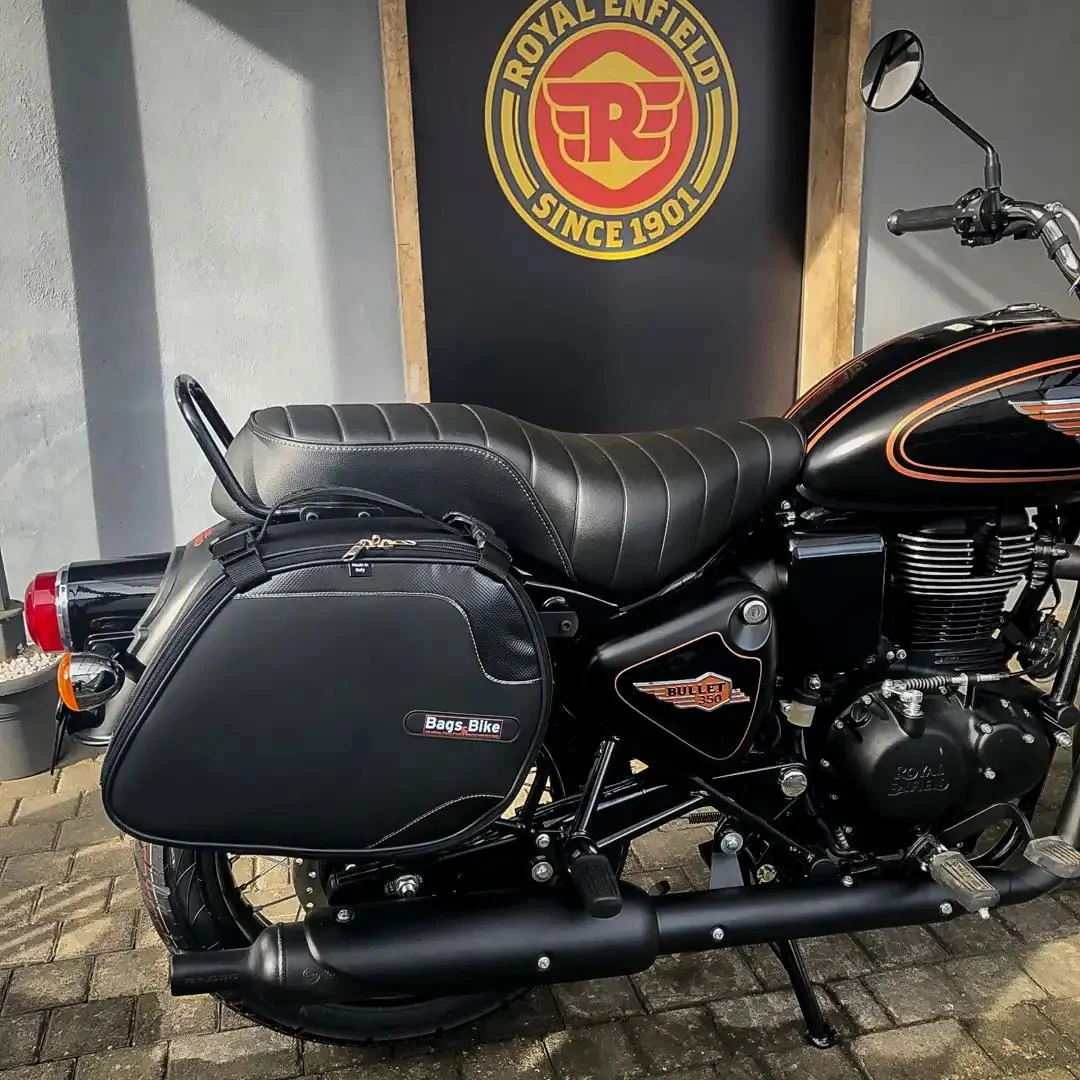 Borse laterali per Royal Enfield Bullet 350, coppia di borse SCRAMBLER