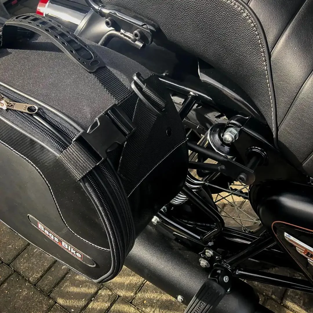 Borse laterali per Royal Enfield Bullet 350, coppia di borse SCRAMBLER - immagine 2