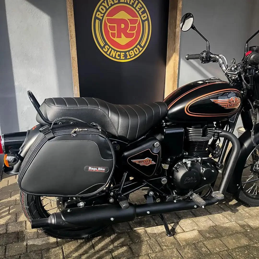 Borse laterali per Royal Enfield Bullet 350, coppia di borse SCRAMBLER - immagine 3